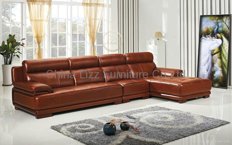 Living Room Sofa Leather Sofa L.P2808 2