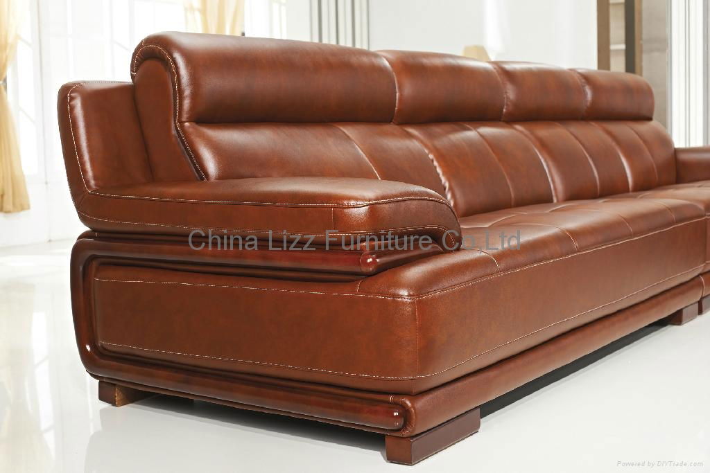 Living Room Sofa Leather Sofa L.P2808 4