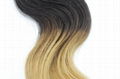 2014 New Arrivals Aoyama Hair Products 1b#/27# Brazilian Virgin Hair Extensions 3