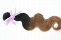 Free Shipping Ombre Hair 1b#/30# Color Body Wave 14inch to 28inch Human Hair  3