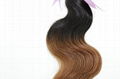 Free Shipping Ombre Hair 1b#/30# Color Body Wave 14inch to 28inch Human Hair  4