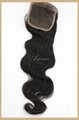 Best Quality Virgin Hair Natural Color Brazilian Body Wave Hair Closure 2