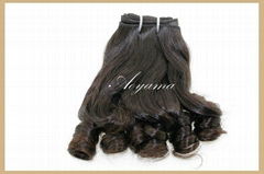 New Arrival Fumi Curl Natural Color Brazilian Remy Human Hair Extensions