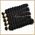 Free Shipping Wholesale 3pcs/lot Deep Wave 14inch to 30inch Human Hair Extension 2