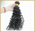 Free Shipping Wholesale 3pcs/lot Deep Wave 14inch to 30inch Human Hair Extension 4
