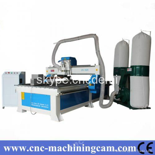 wooden door engraving cnc router with dust collector ZK-1325MA(1300*2500*200mm)