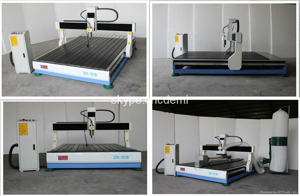 Tabletop 4*6 Fee CNC Router Machinery Engraving Cutting Machine with Dust Vacuum 2