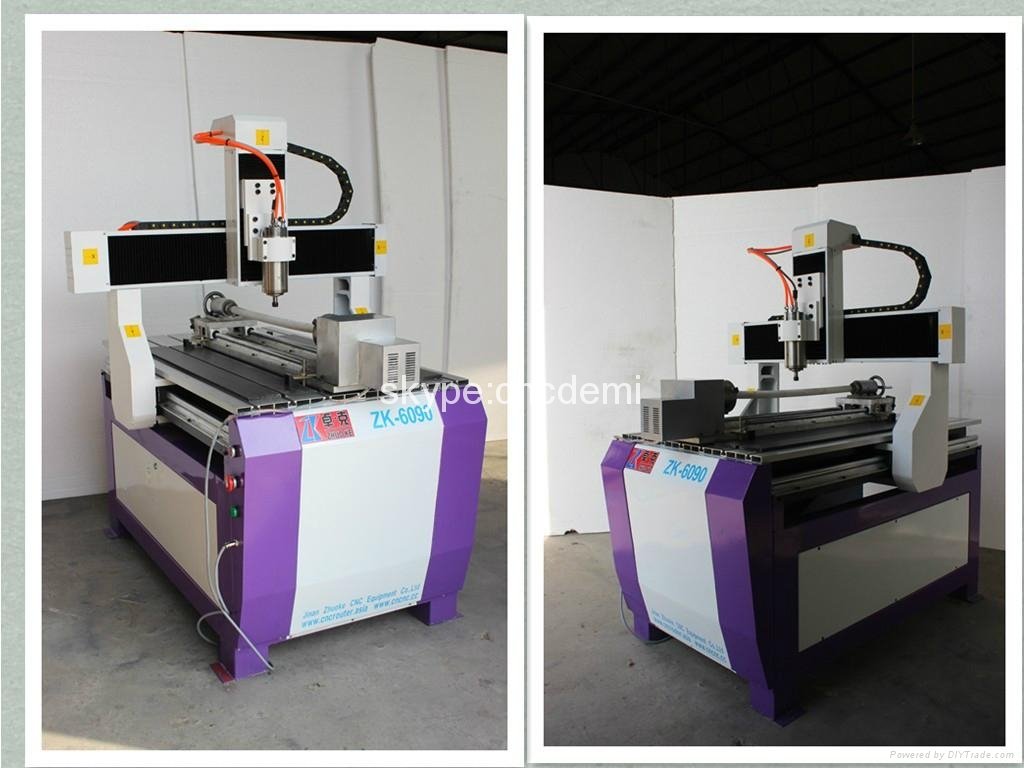 Mini wood cnc router for wood metal stone  ZK-6090 (600*900*120mm) 2