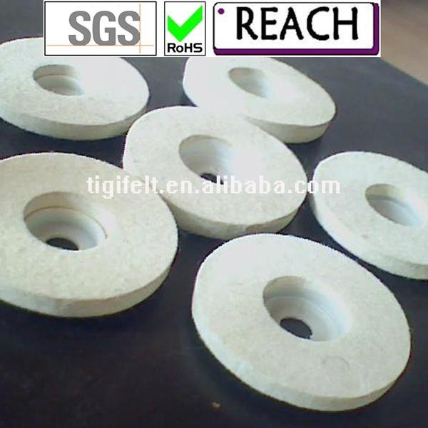 wool Poling discs with plastic cap 2