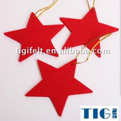 felt star Christmas decoration