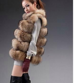 New style Raccoon fur vest 3