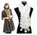 Rabbit fur scarf