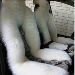 Fur car cushion