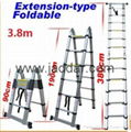 3 position telescopic ladder 3.8m 1