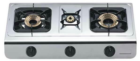  household Kitchen glass top gas stove 5