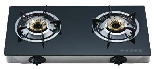  household Kitchen glass top gas stove 4