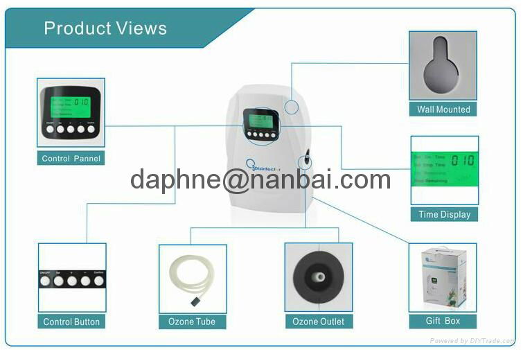 LCD display keep meat and vegetables fresh and antisepsis ozone disinfector 4