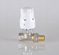 15mm brass straight radiator thermostatic valve 1