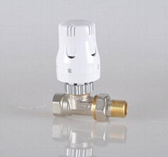 15mm brass straight radiator thermostatic valve