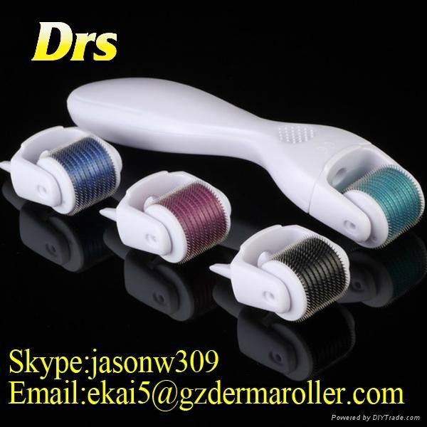 600 needles derma rolling system derma roller micro needle therapy with medical  3