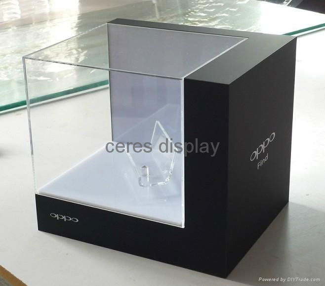 Acrylic Display stand for cosmetic smart phone acrylic display case 5