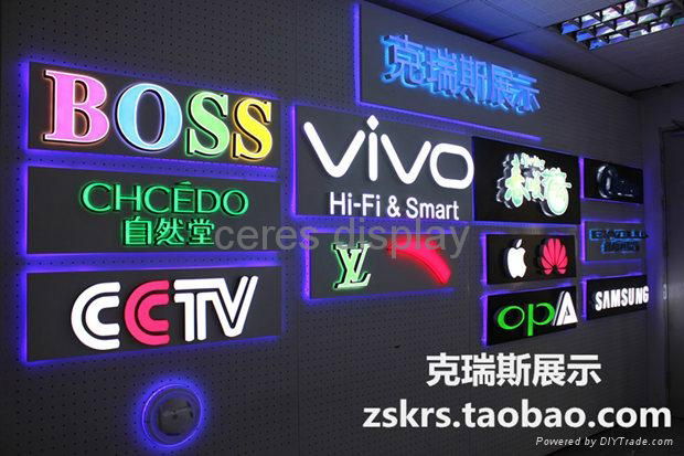 Luminous signs for brand apple sumsung huawei brand display luminous signs 4