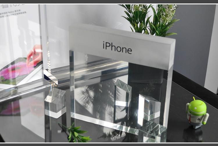 apple brand display stand made of acrylic holder 2