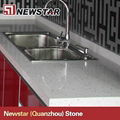 Newstar prefab quartz countertops with kitchen sink 1