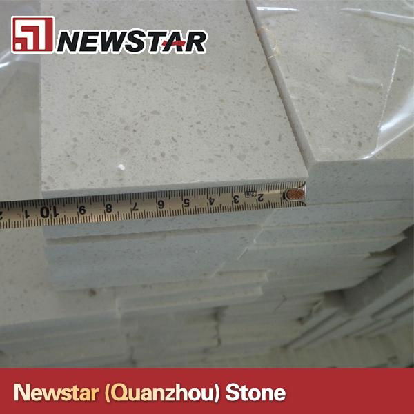 Newstar prefab quartz countertops with kitchen sink 3