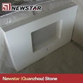 Newstar prefab quartz countertops with kitchen sink 4