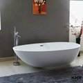 Popular sale acrylic solid surface free standing white bathtub