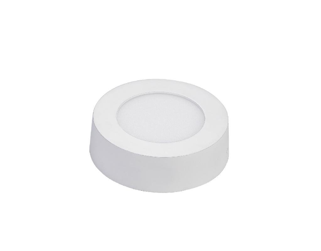 12W LED Surface Mounting Panel Lamp in Round Shape >0.8PF 2-year Warranty