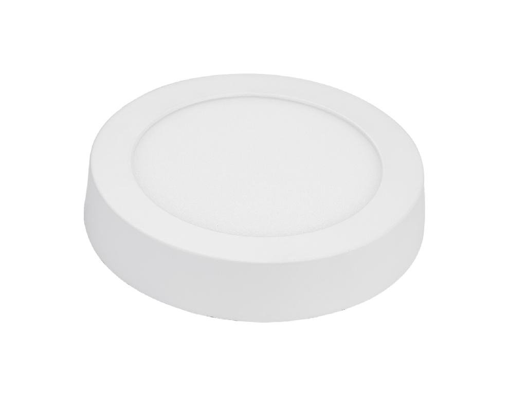 12W LED Surface Mounting Panel Lamp in Round Shape >0.8PF 2-year Warranty 3