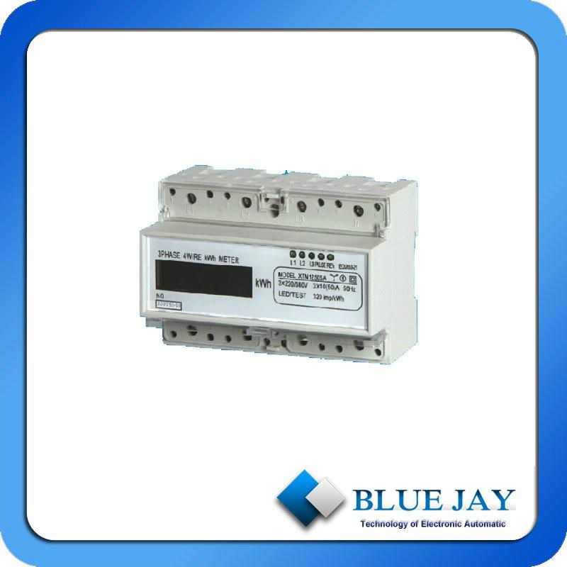 LCD Display Three Phase DIN Rail Intelligent Meter  XTM1250SA