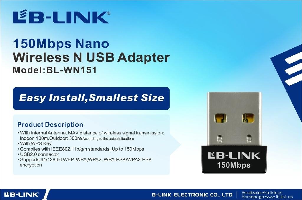 150 M Mini wireless usb adapter