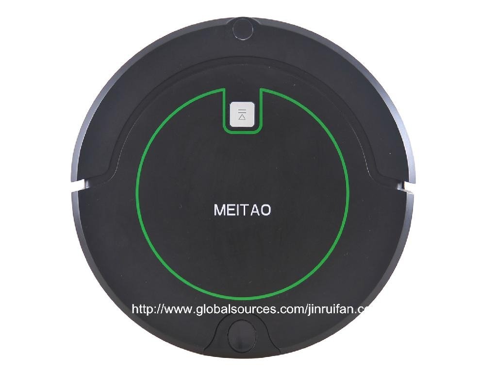 Robot vacuum cleaner with 1000ML big dustbin and two sides brush
