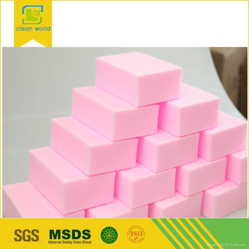 How sell high density Pink Color magic eraser sponge 4