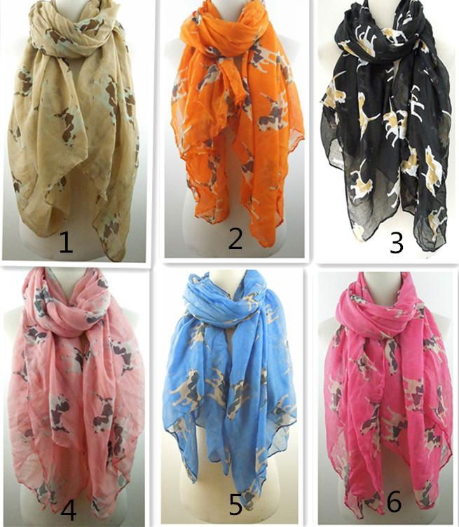 2014 Hot Woman Print  Scarf 4