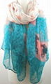 NEW pony print scarf woman 1