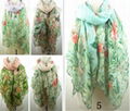 2014 hot butterfly print scarf woman 4