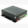 8- channel video plus 1 channel reversion 485 digital optical transceiver 1