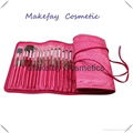 Elegant Synthetic Hair Makeup Brush Sets With PU Pouch 3