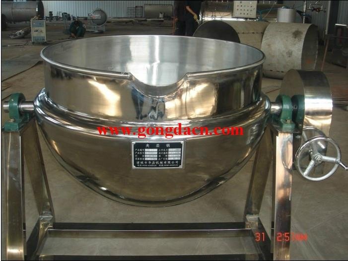 stainless steel steam jacketed kettle 2