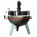 Fixed jacket kettle with agitator