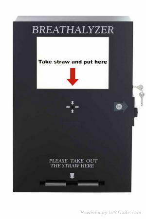 Bill Operated Vending Breathalyzer with LCD TV