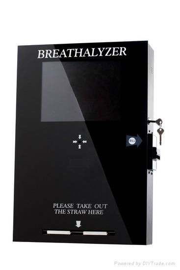 Wall mount Vending Breathalyzer with LCD TV（Fuel cell sensor model）