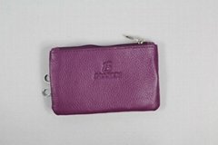 fashionable women leather key case promotional item