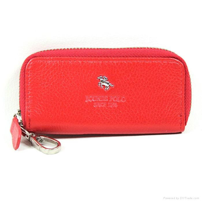 Fashion Hot Selling Red Genuine Leather Key Case 4