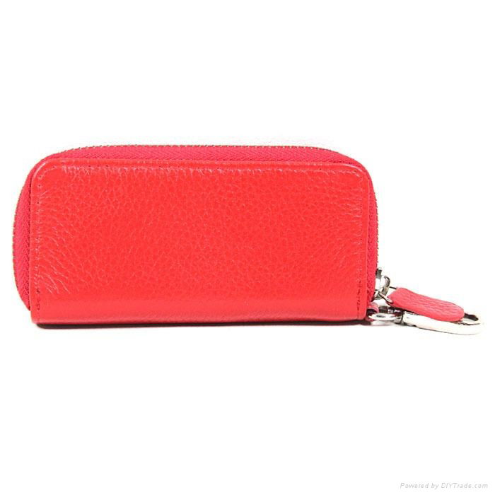 Fashion Hot Selling Red Genuine Leather Key Case 3