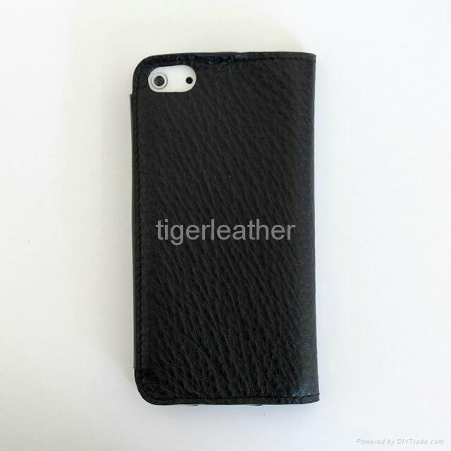 Credit Card Slots Genuine Leather Case For iphone 5/5S